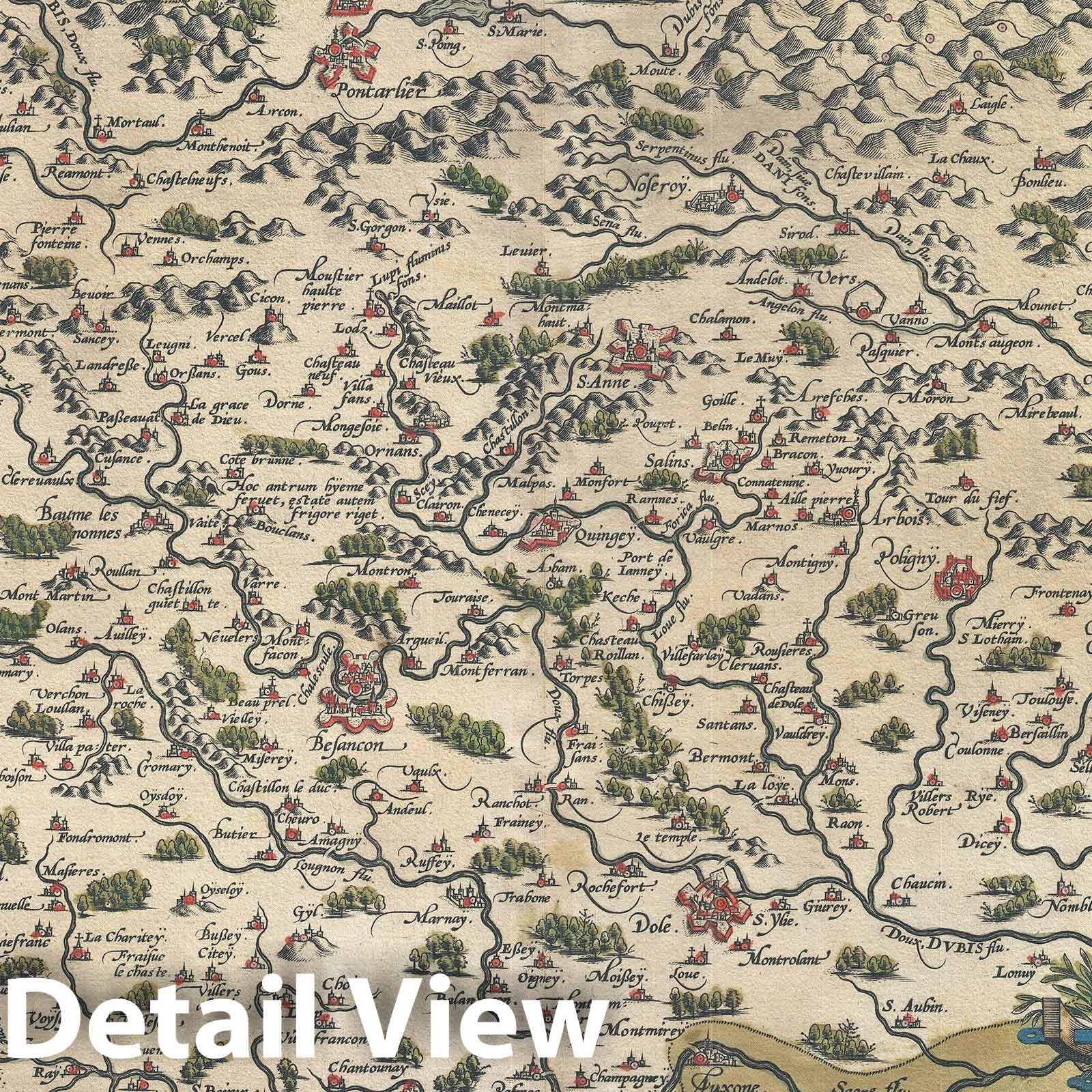 Historic Map : Burgundy, France