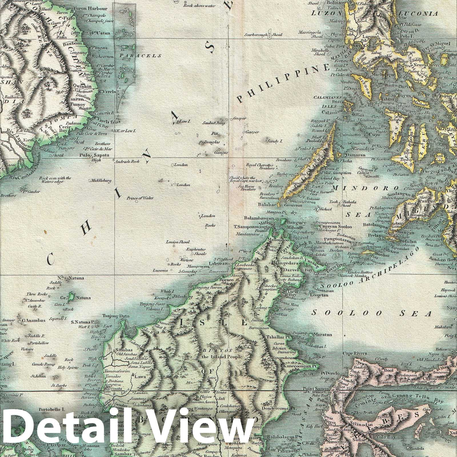 Historic Map : The East Indies and Southeast Asia