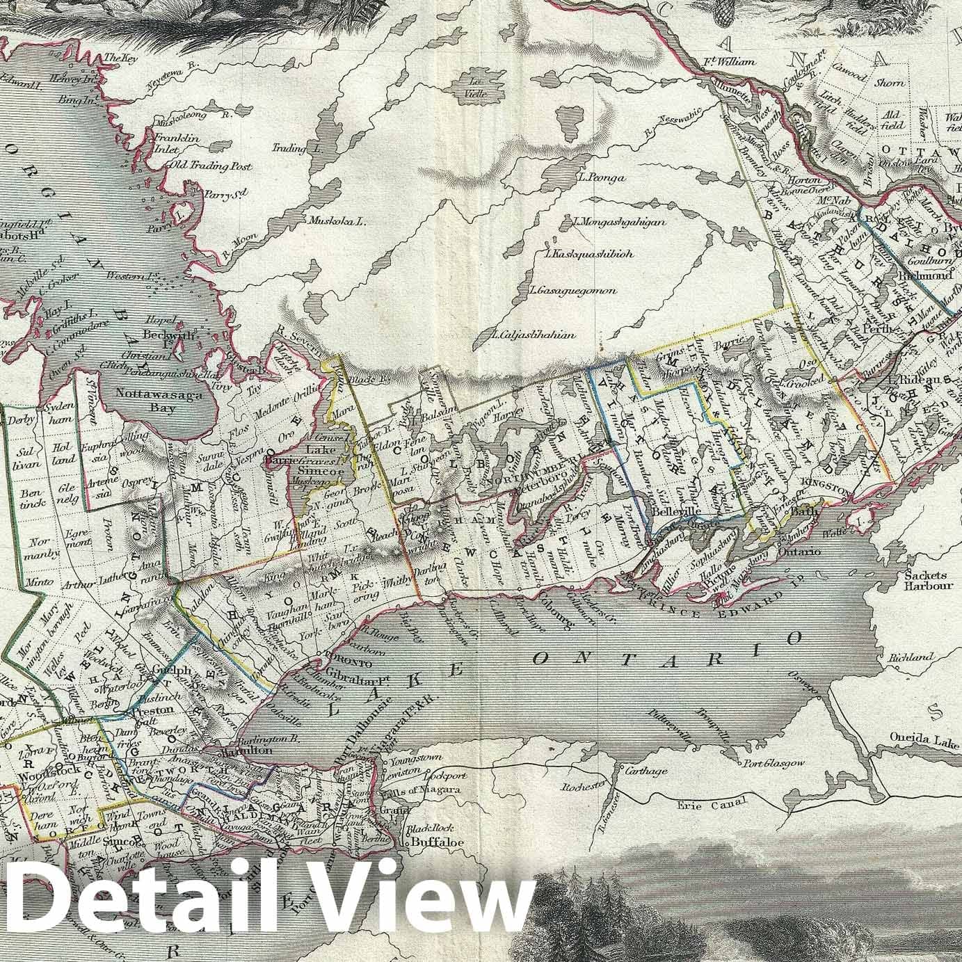 Historic Map : West Canada or Ontario