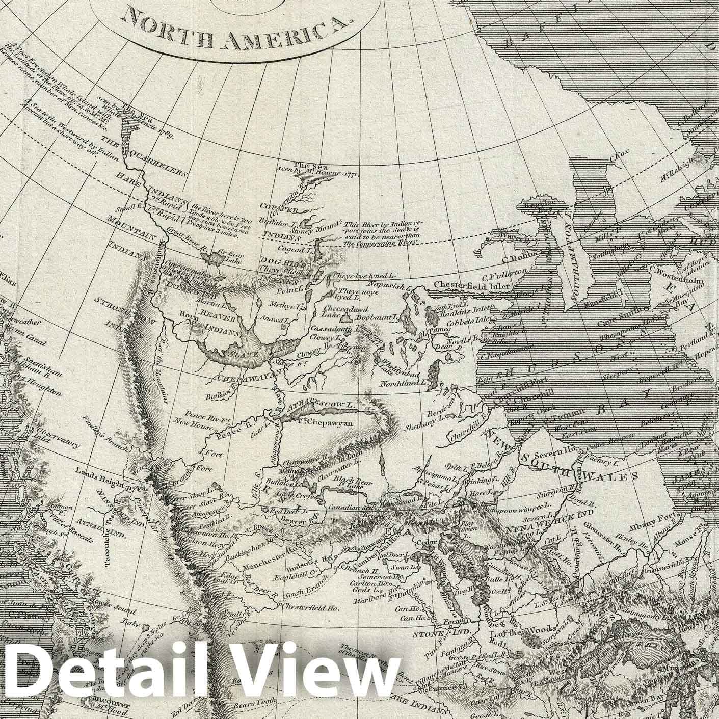 Historic Map : Canada and United States