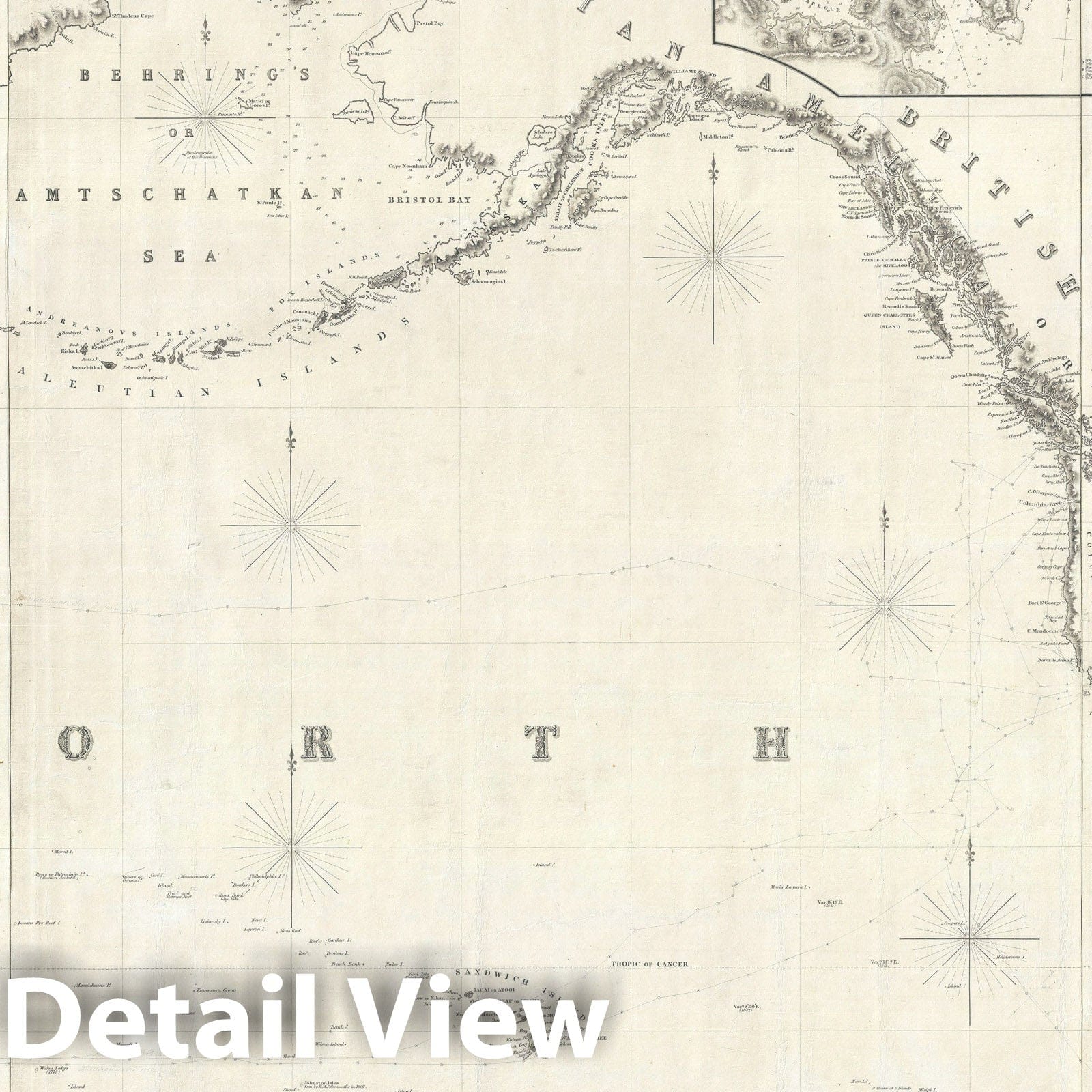 Historic Map : Nautical Chart North Pacific