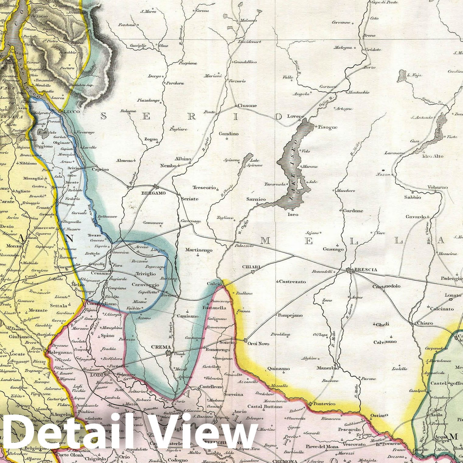 Historic Map : The Milanese States