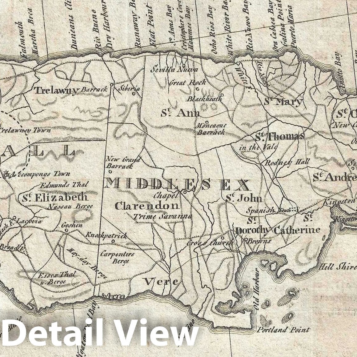 Historic Map : Jamaica