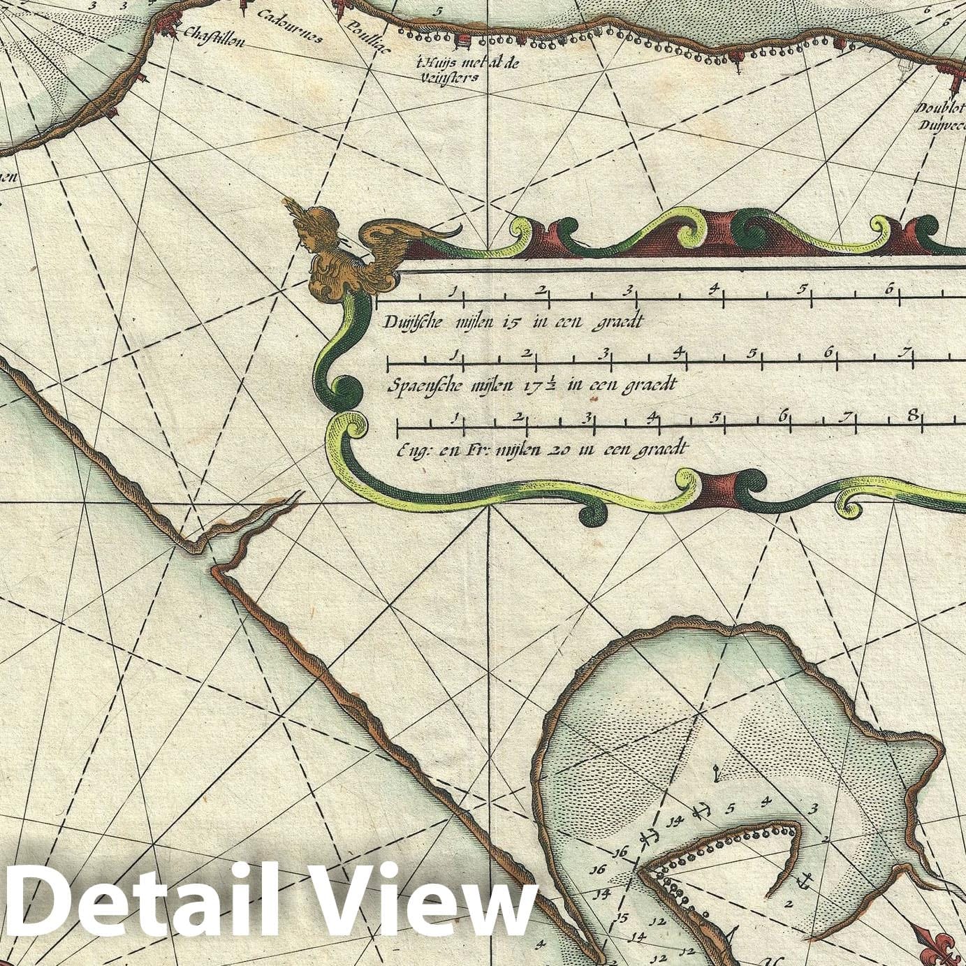 Historic Map : Nautical Chart River Bordeaux