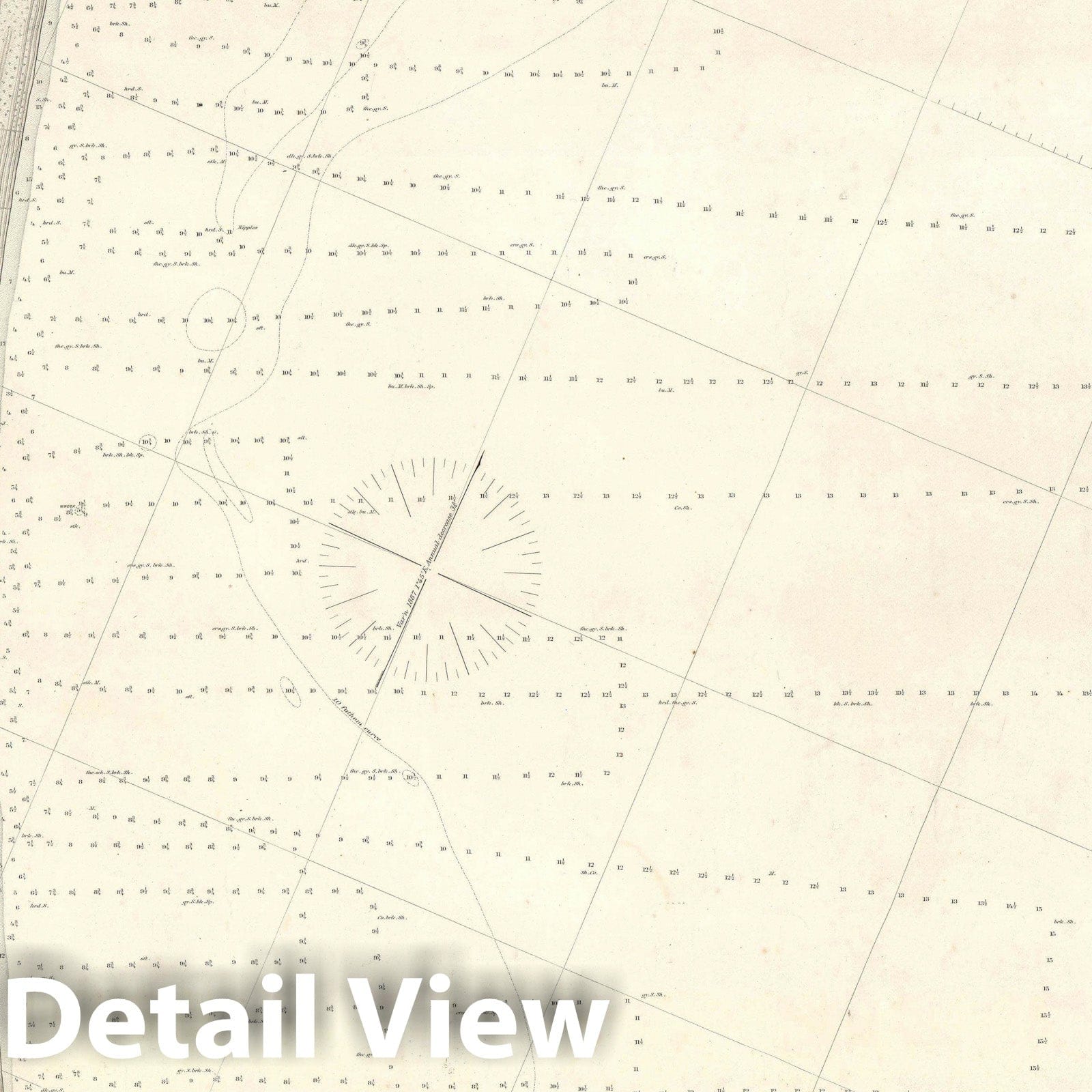 Historic Map : Nautical Chart Cape Canaveral, Florida, U.S.C.G.S. Maritime, 1903, Vintage Wall Art