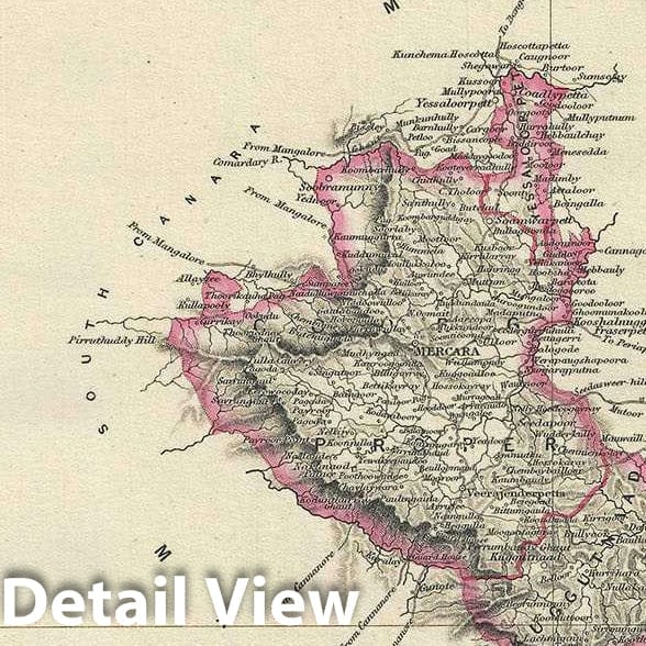 Historic Map : The Coorg
