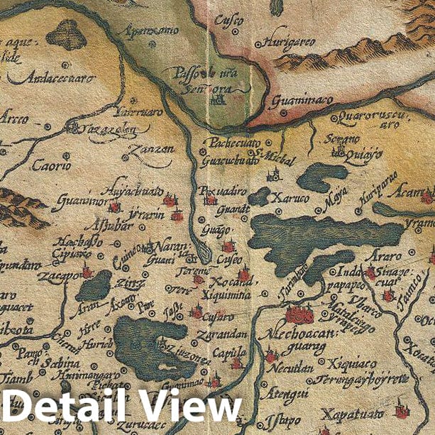 Historic Map : Hondius and Mercator Map of Mexico, 1606, Vintage Wall Art