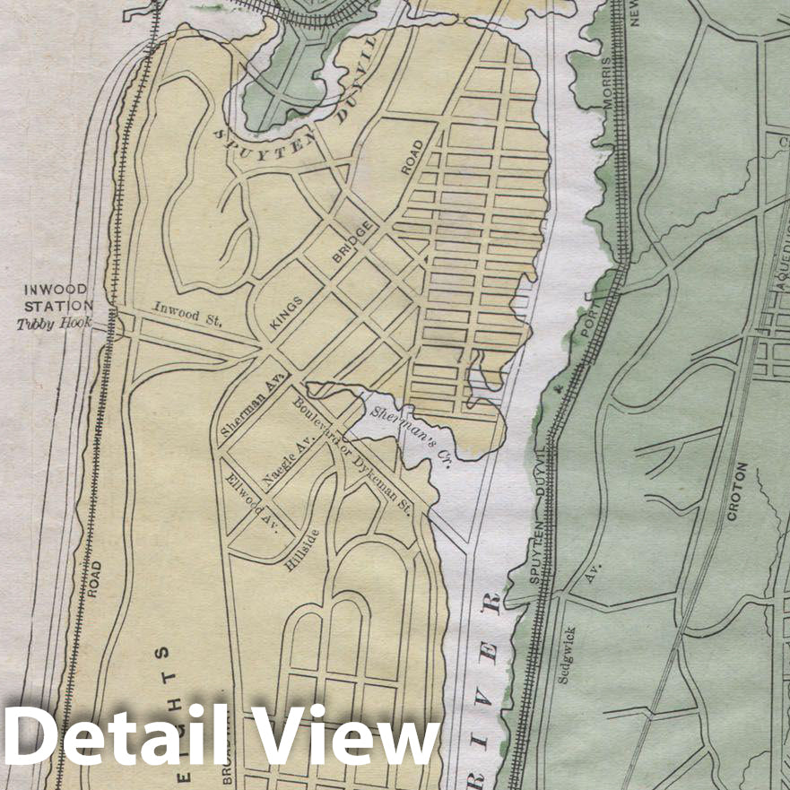 Historic Map : Fisk and Russell Map of New York City , 1863, Vintage Wall Art