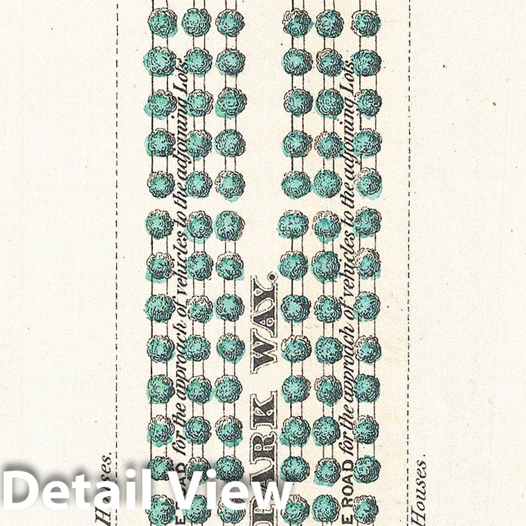 Historic Map : Vaux and Olmstead's Layout Map of Eastern Parkway, Brooklyn, New York , 1868, Vintage Wall Art