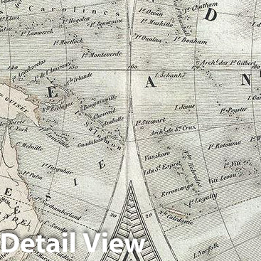 Historic Map : Tardieu Map of The World in Hemispheres, 1874, Vintage Wall Art