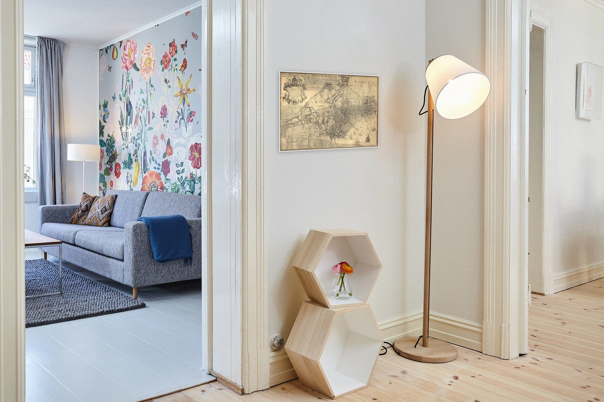 Historic Map : Revolutionary War Maps of Boston and Massachusetts, 1769 , Vintage Wall Art