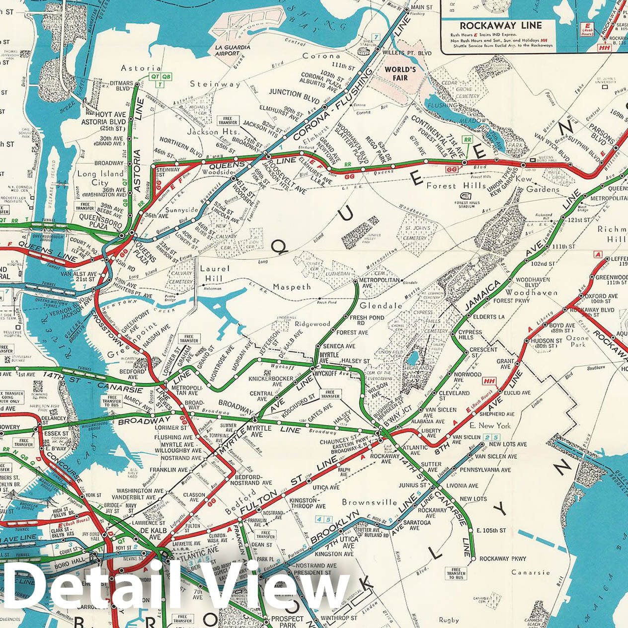 Historic Map : New York City Transit Maps, New York City Subways Railroad Catography , Vintage Wall Art