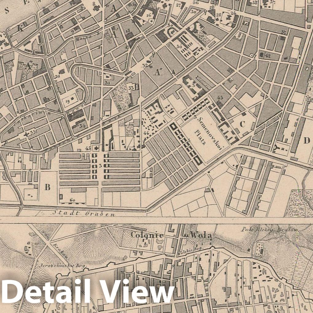 Historic Map : Europe, Saint Petersburg & Warsaw , Vintage Wall Art