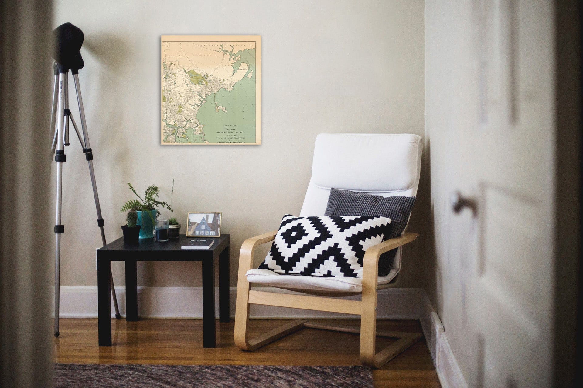 Historic Map : Map of Boston Metropolitan District - NE Quad - 1900 , Northeast U.S. State & City Maps , Vintage Wall Art