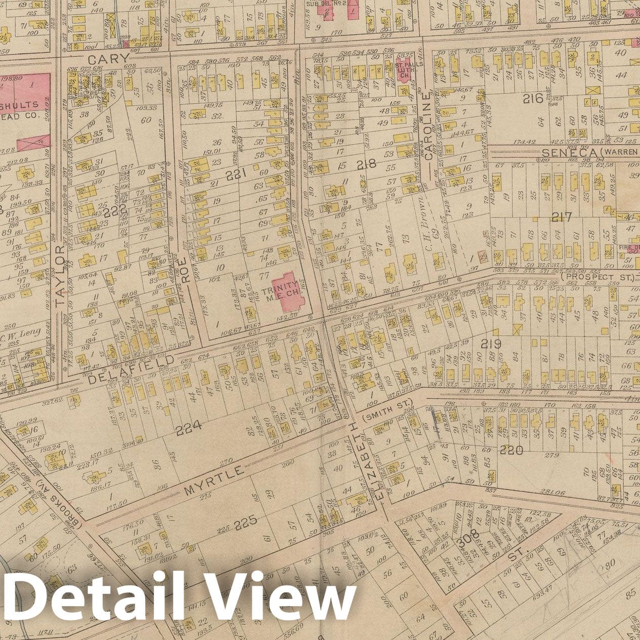 Historic Map : Atlas of Staten Island, Borough of Richmond, Vol 1, Staten Island 1917 Plate 016 , Vintage Wall Art