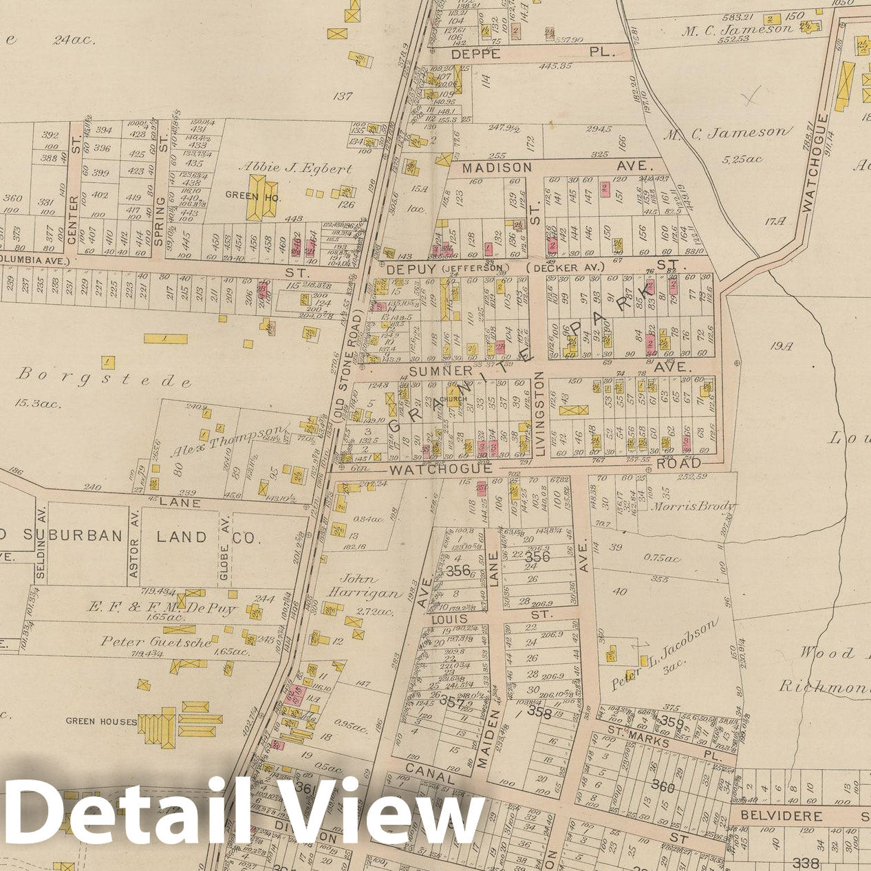 Historic Map : Atlas of Staten Island, Borough of Richmond, Vol 1, Staten Island 1917 Plate 037 , Vintage Wall Art