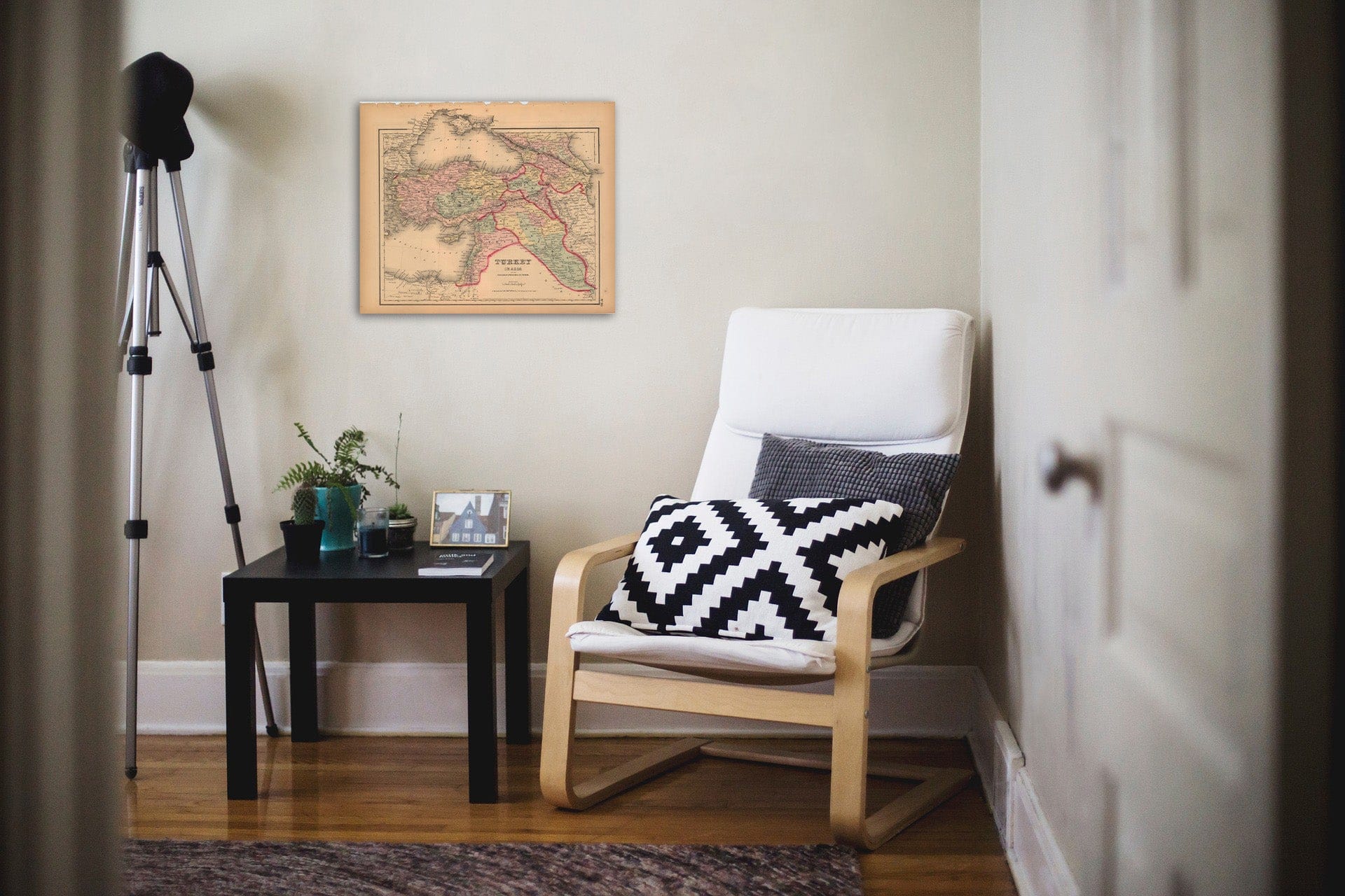 Historic Map : General Atlas (Of The World), Turkey 1857 , Vintage Wall Art