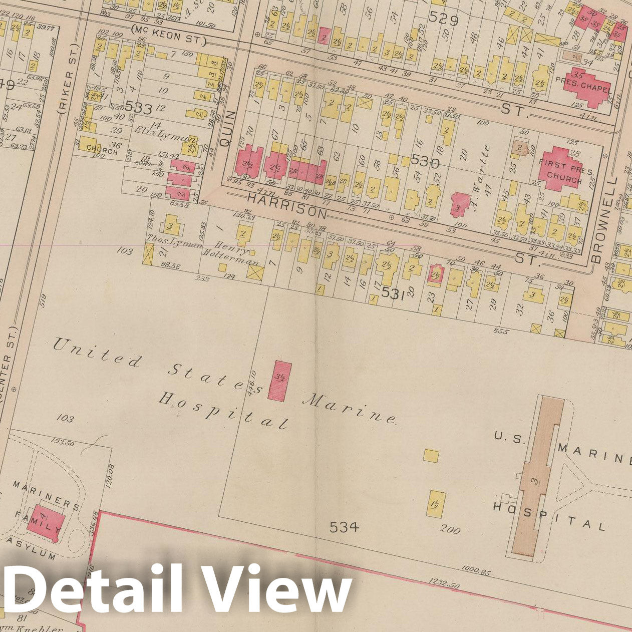 Historic Map : Atlas of Staten Island, Borough of Richmond, Vol 1, Staten Island 1917 Plate 008 , Vintage Wall Art