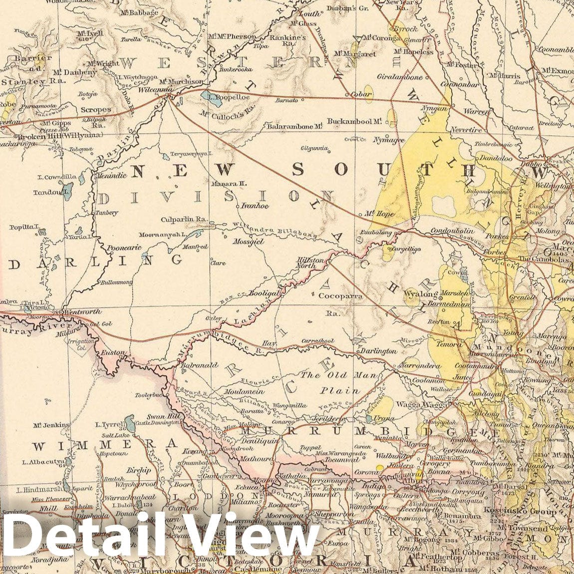 Historic Map : Australia 1899 , Andrees Allgemeiner Handatlas , v2, Vintage Wall Art