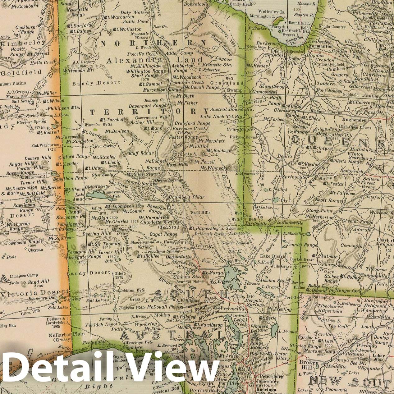 Historic Map : Australia 1897 , The Century Atlas World , Vintage Wall Art