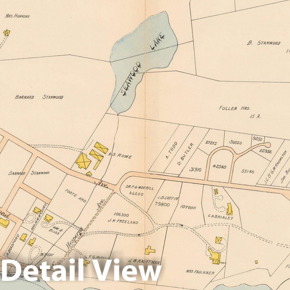 Historic Map : Gloucester & Magnolia 1899 Page 15 , Vintage Wall Art