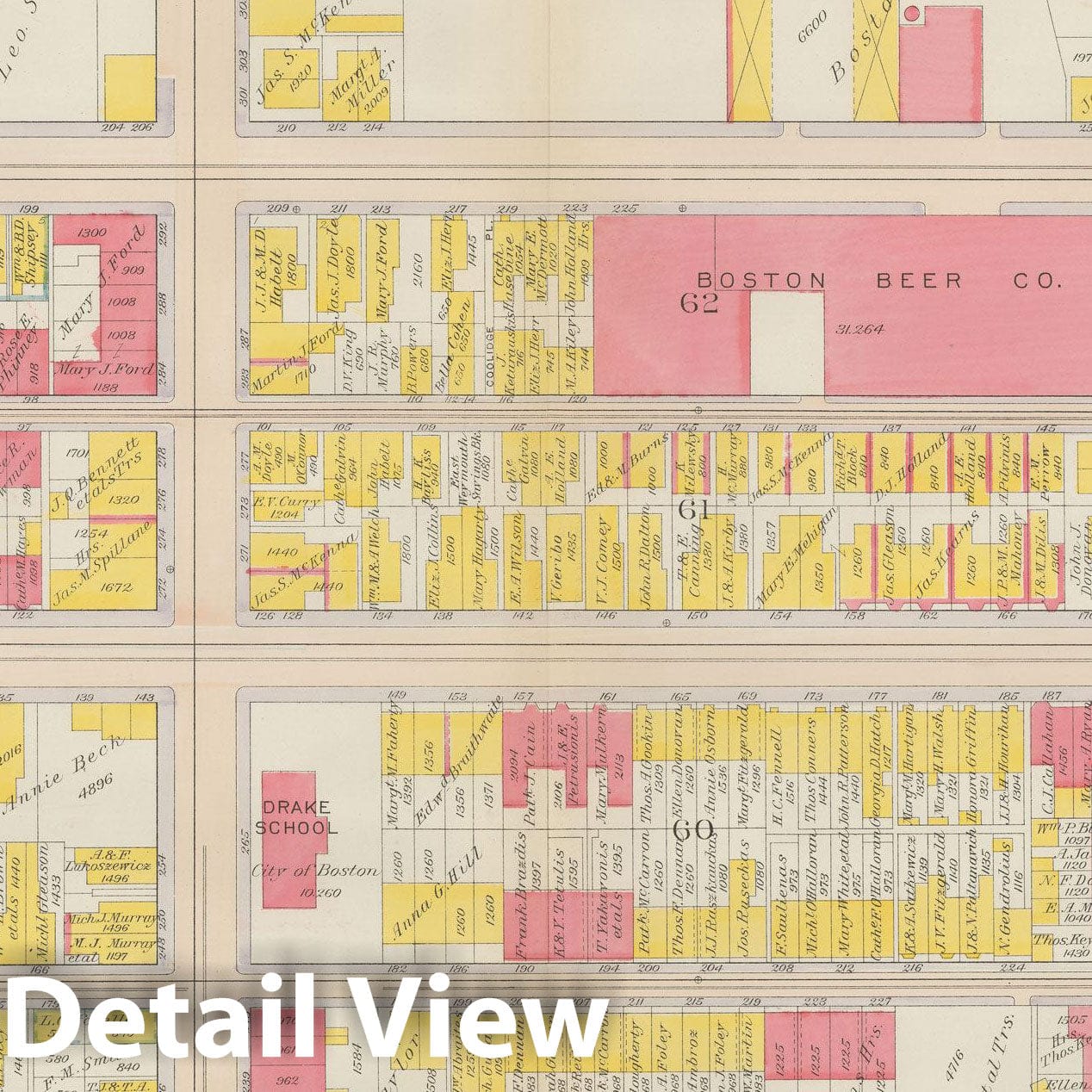 Historic Map : Atlas City of Boston: South Boston 1919 Plate 006 , Vintage Wall Art