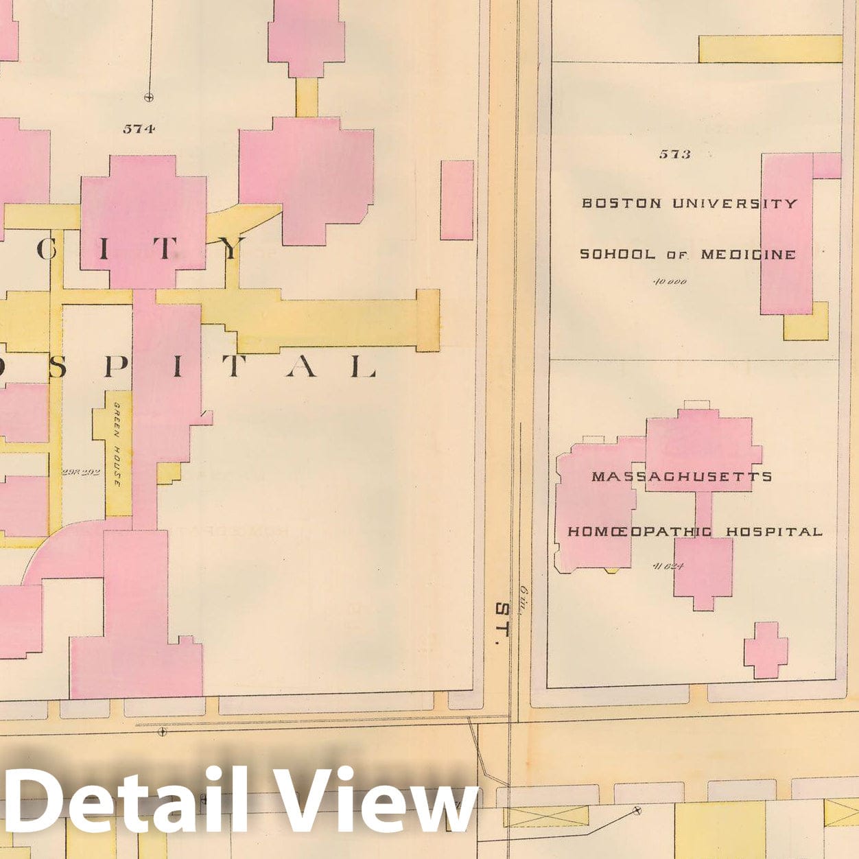 Historic Map : Atlas City of Boston, City Proper, Vol. 2, Boston 1888 Plate 067 , Vintage Wall Art