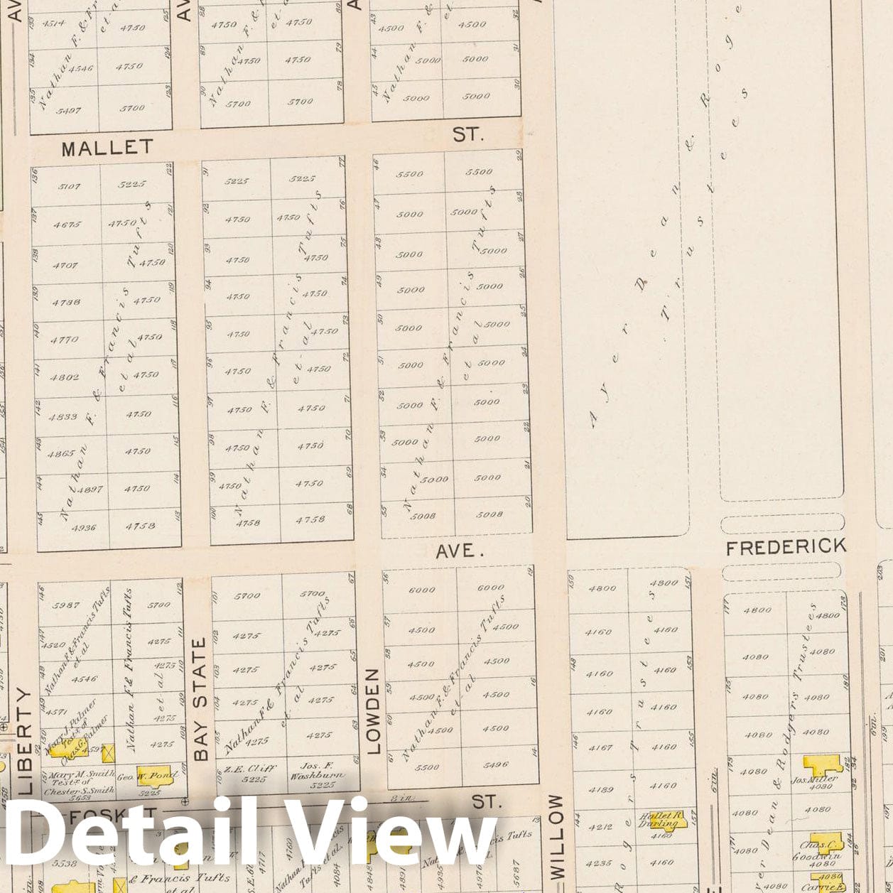 Historic Map : Atlas City of Somerville, Somerville 1895 Plate 019 , Vintage Wall Art