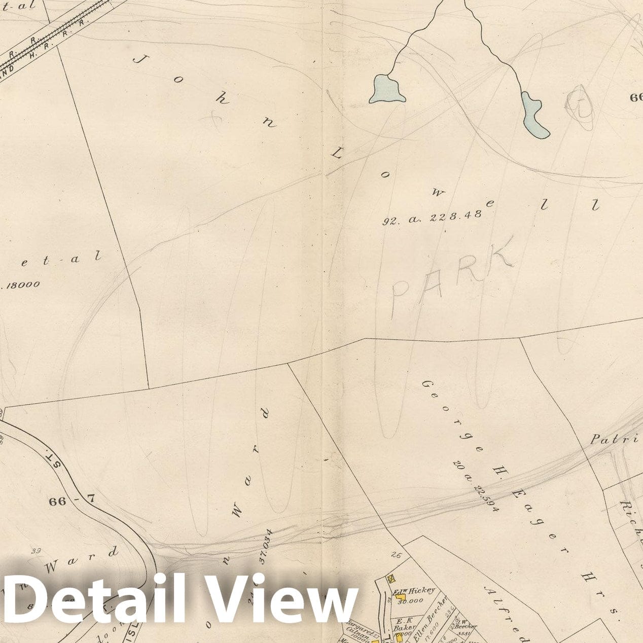 Historic Map : Atlas City of Newton, MA, Newton 1907 Plate 017 , Vintage Wall Art