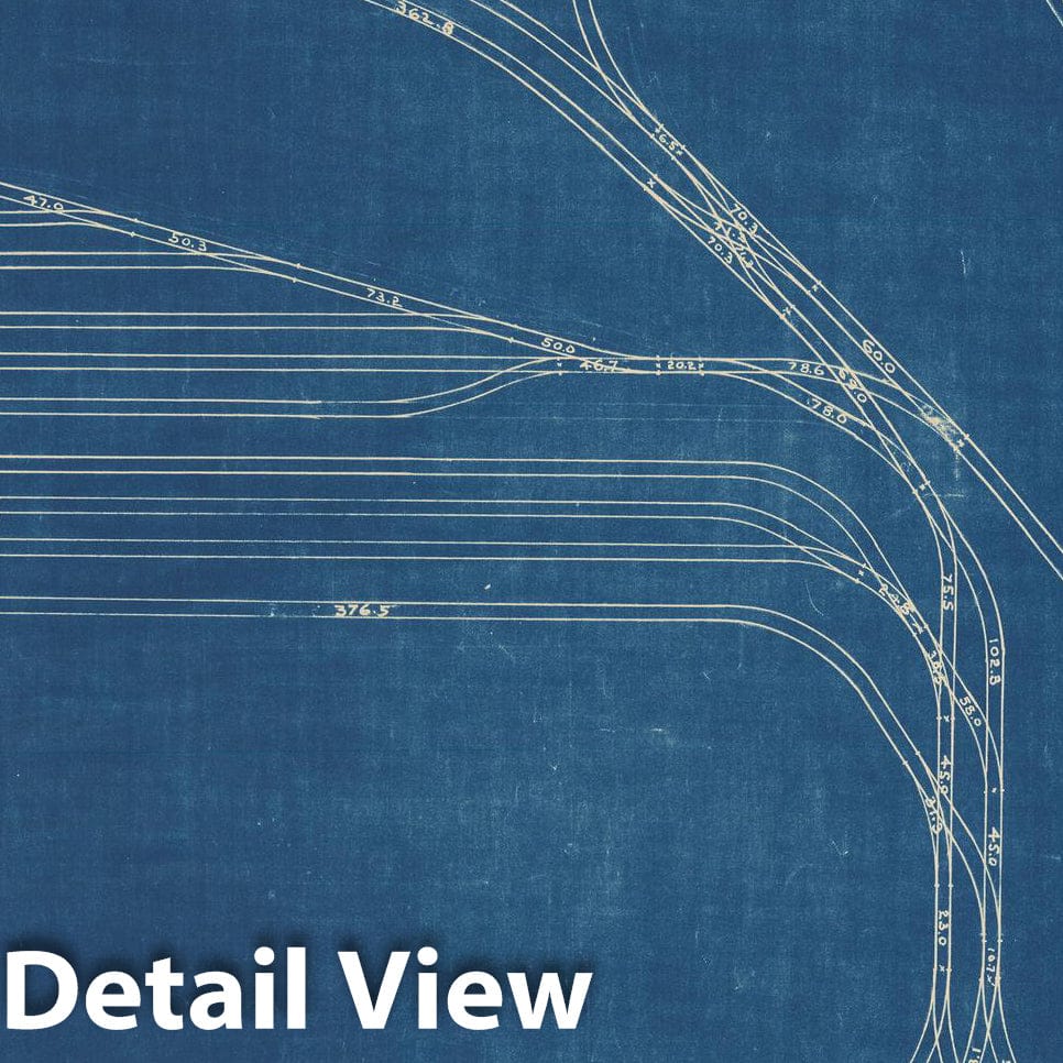 Historic Map : Boston Elevated Railway Track Plans, Jamaica Plain 1936 Plate 007 , Vintage Wall Art
