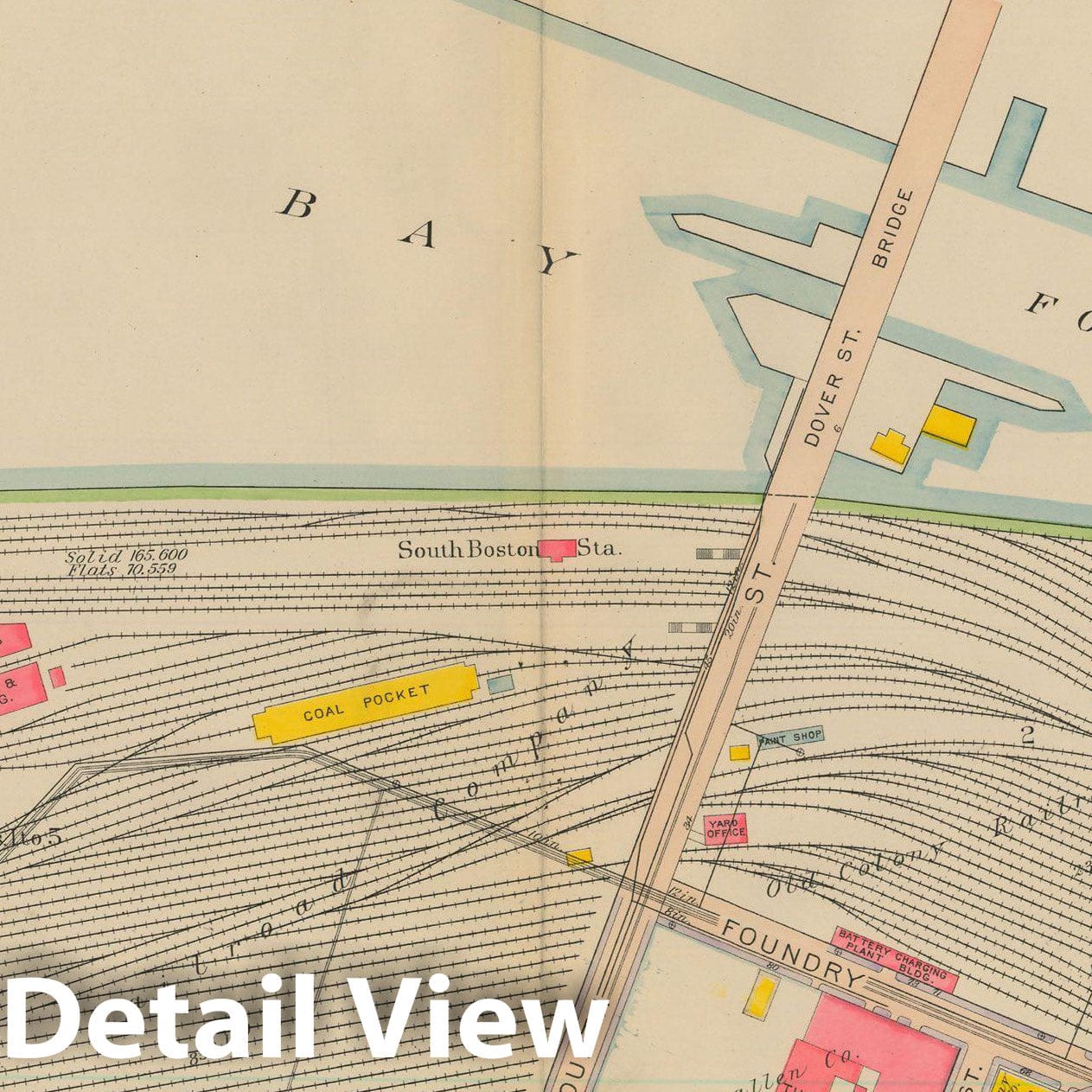 Historic Map : Atlas City of Boston: South Boston 1919 Plate 030 , Vintage Wall Art