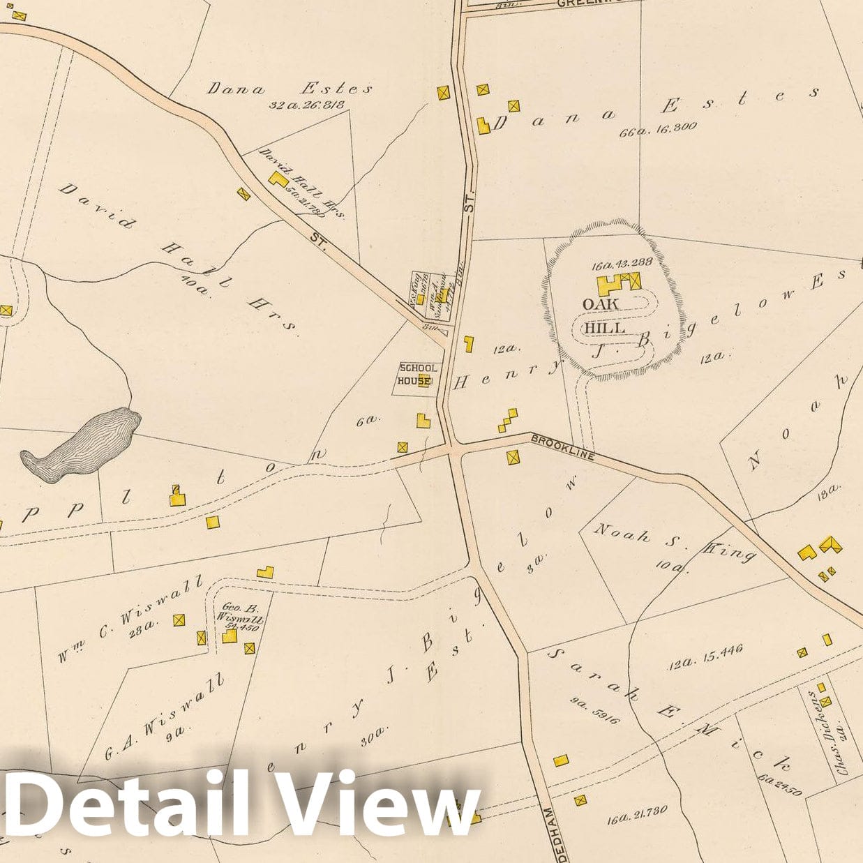 Historic Map : Atlas City of Newton, Newton 1895 Plate 028 , Vintage Wall Art