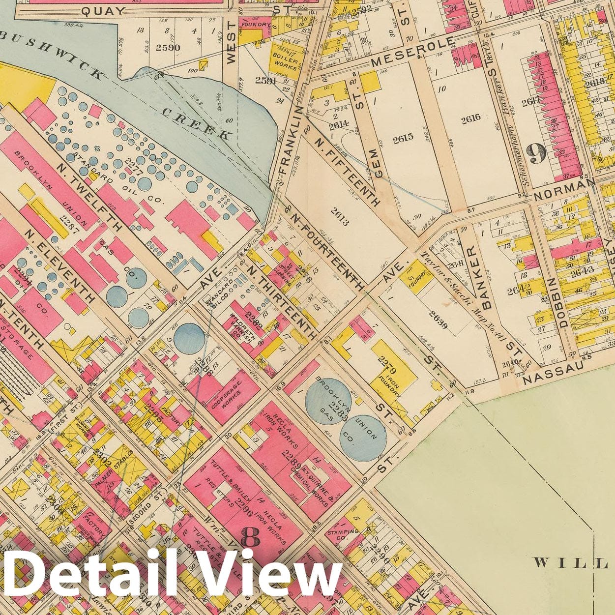 Historic Map : Vol. 1, Brooklyn 1908 Plate 011 , Atlas Borough of Brooklyn , Vintage Wall Art
