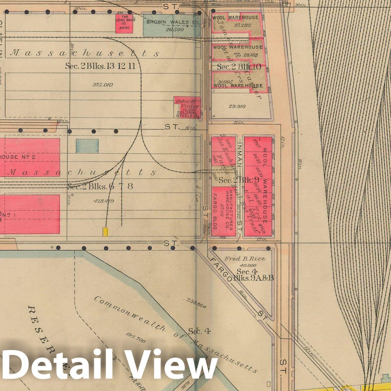 Historic Map : Atlas City of Boston: South Boston 1919 Plate 003 , Vintage Wall Art