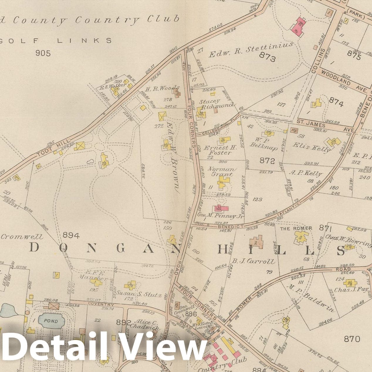 Historic Map : Atlas of Staten Island, Borough of Richmond, Vol 1, Staten Island 1917 Plate 031 , Vintage Wall Art