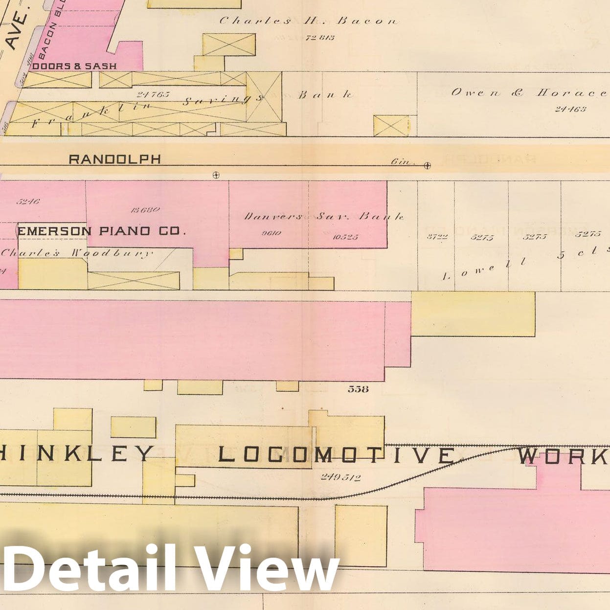 Historic Map : Atlas City of Boston, City Proper, Vol. 2, Boston 1888 Plate 057 , Vintage Wall Art
