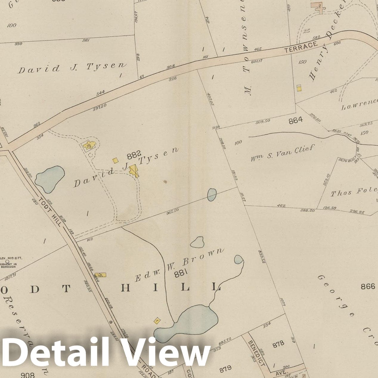 Historic Map : Atlas of Staten Island, Borough of Richmond, Vol 1, Staten Island 1917 Plate 030 , Vintage Wall Art