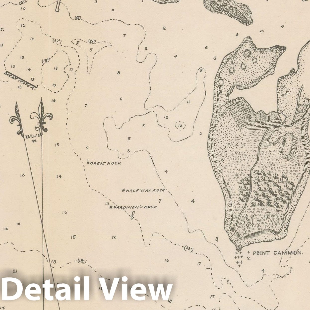 Historic Map : Hyannis 1884 Topographic Map , Vintage Wall Art