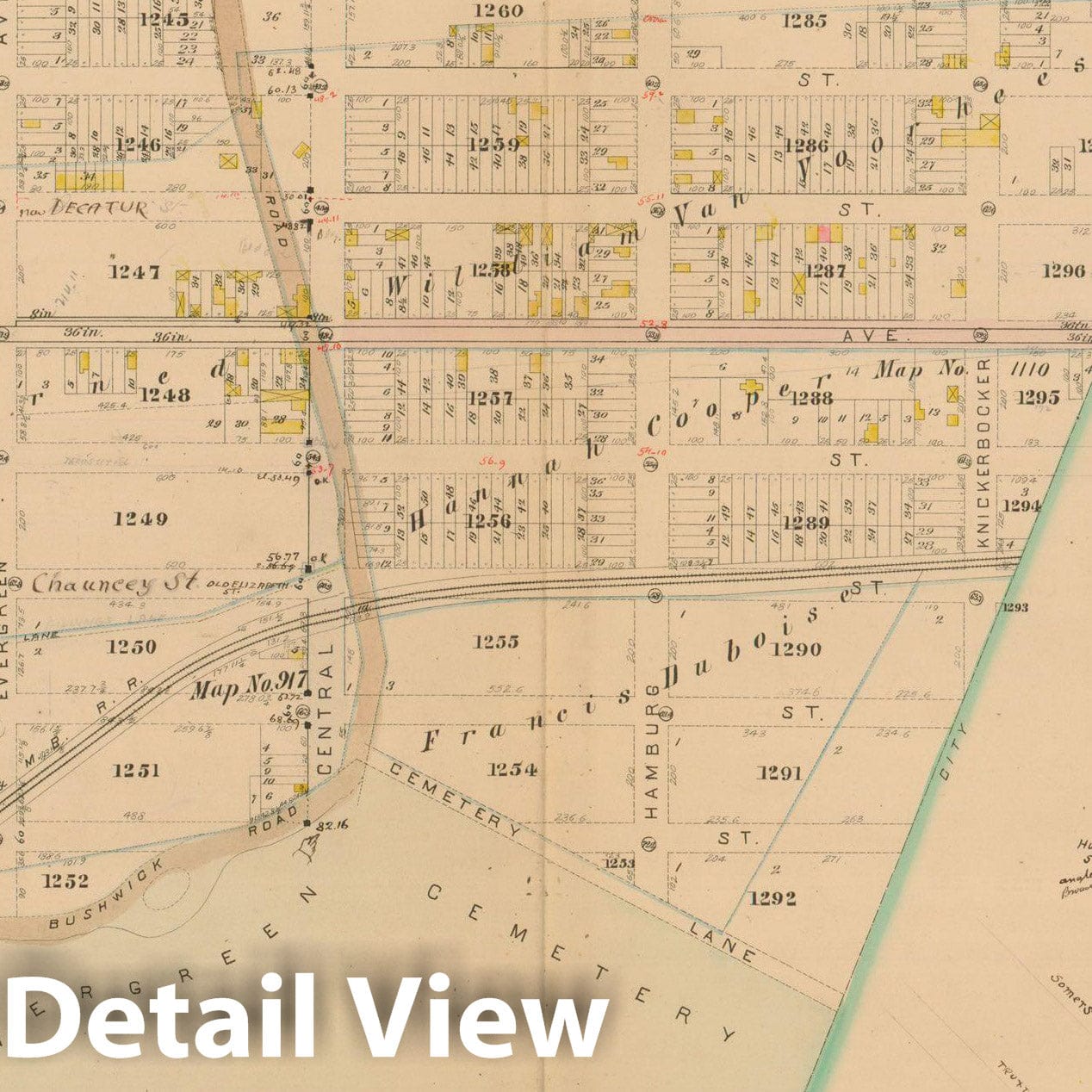 Historic Map : Robinson's Atlas City of Brooklyn, NY, Brooklyn 1886 Plate 022 , Vintage Wall Art