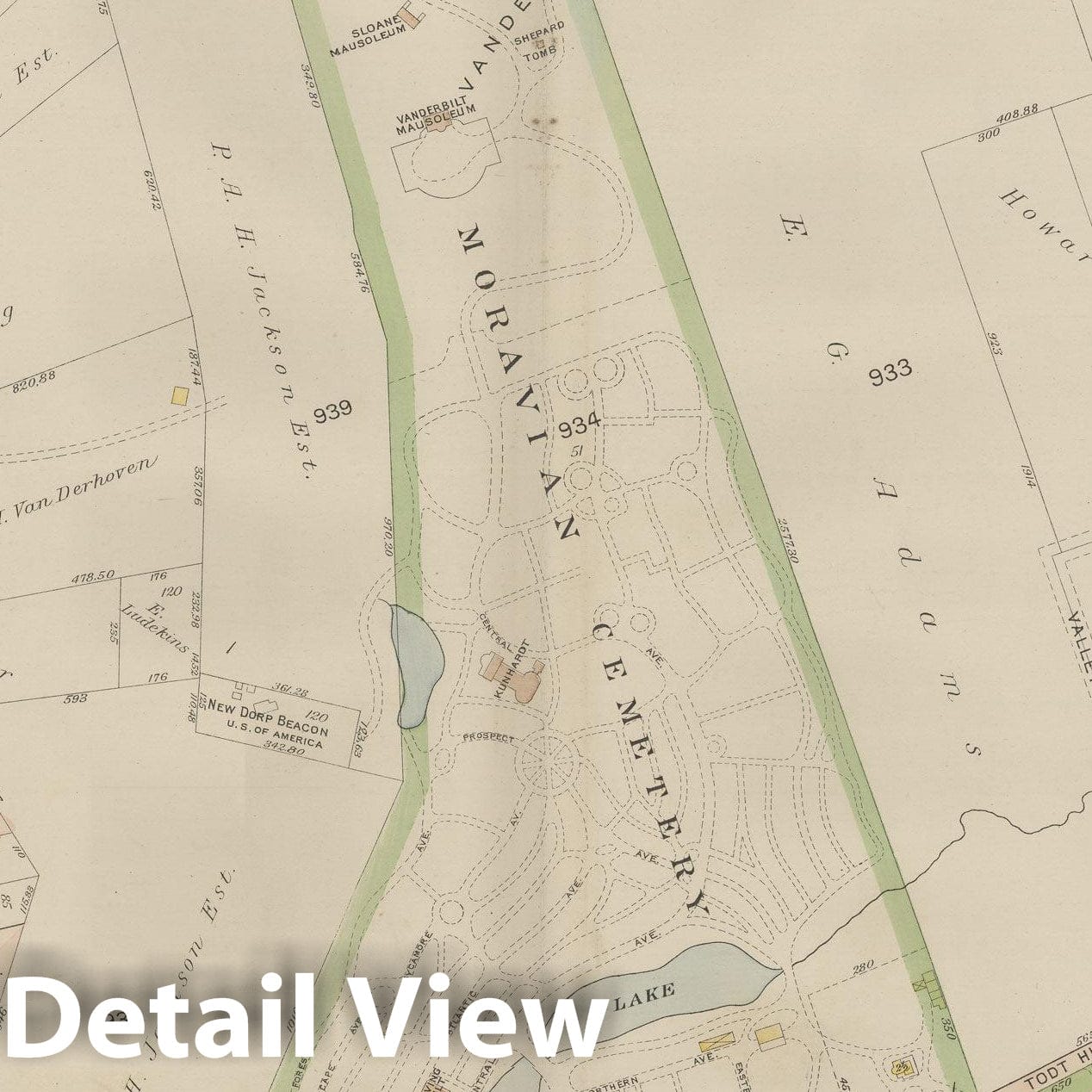 Historic Map : Atlas of Staten Island, Borough of Richmond, Vol 1, Staten Island 1917 Plate 032 , Vintage Wall Art