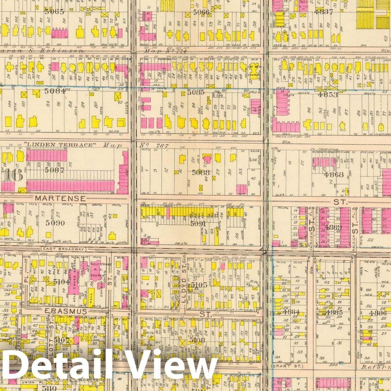 Historic Map : Vol. 2, Brooklyn 1907 Plate 018 , Atlas Borough of Brooklyn , Vintage Wall Art
