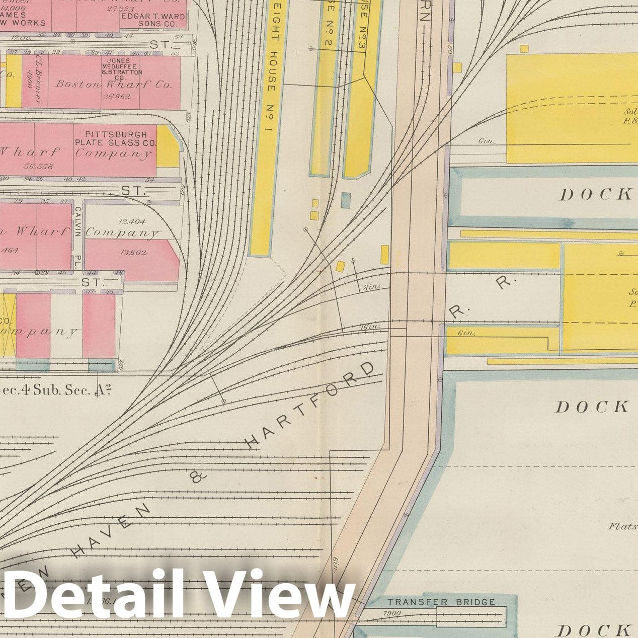 Historic Map : Atlas City of Boston: South Boston 1919 Plate 002 , Vintage Wall Art