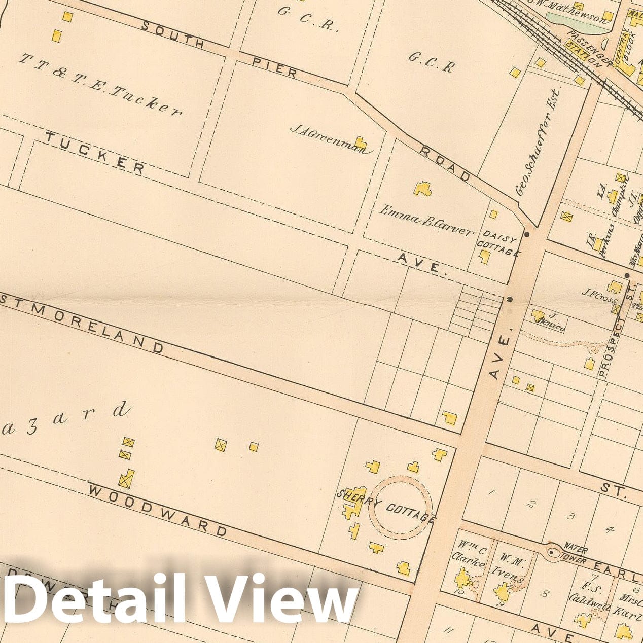 Historic Map : Atlas of Southern Rhode Island, Narragansett 1895 , Vintage Wall Art