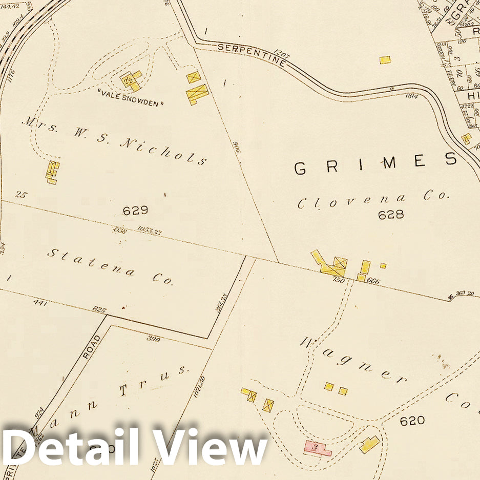 Historic Map : Atlas of Staten Island, Borough of Richmond, Vol 1, Staten Island 1917 Plate 028 , Vintage Wall Art