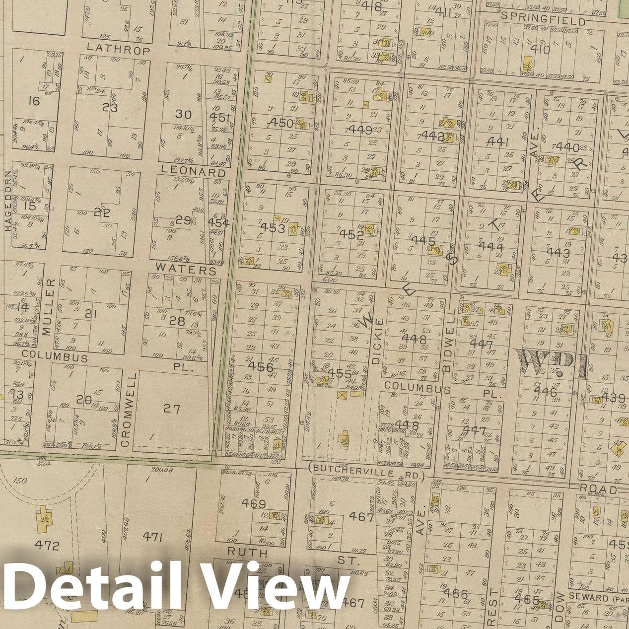 Historic Map : Atlas of Staten Island, Borough of Richmond, Vol 1, Staten Island 1917 Plate 025 , Vintage Wall Art