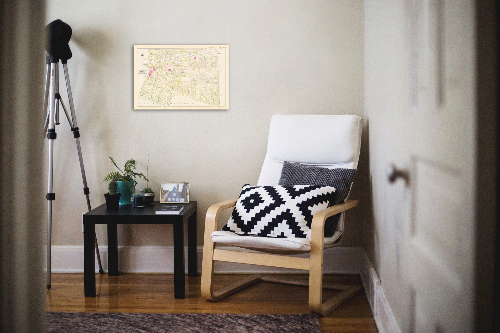 Historic Map : Atlas City of Somerville, Somerville 1895 Plate 018 , Vintage Wall Art