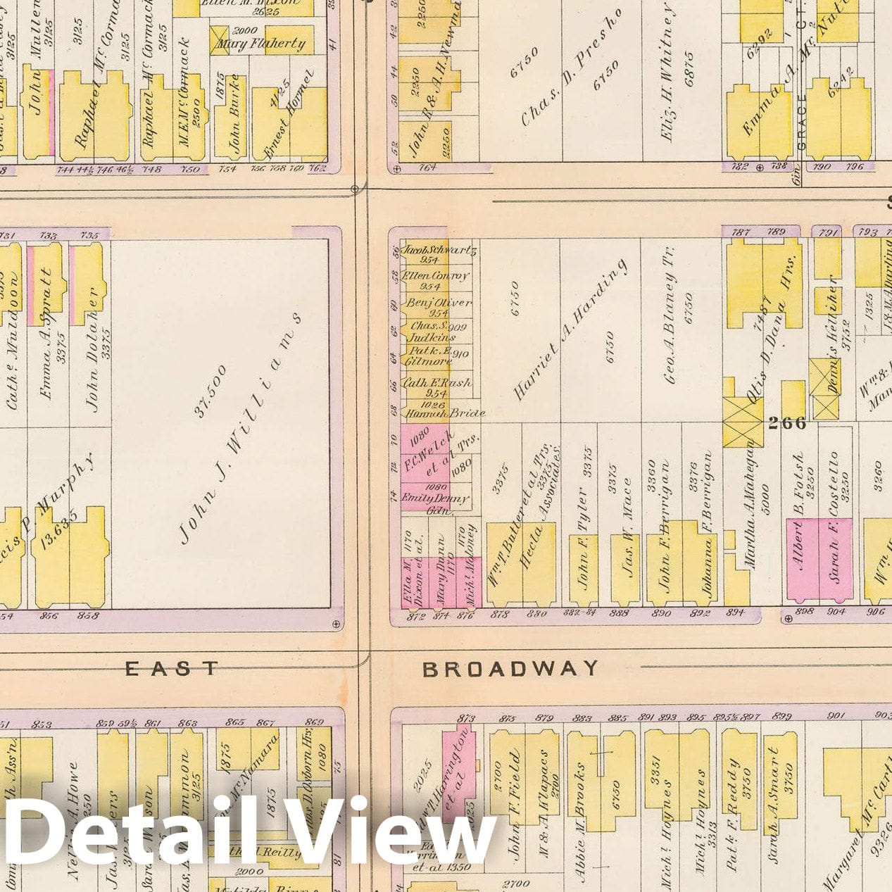 Historic Map : Atlas City of Boston, South Boston 1899 Plate 025 , Vintage Wall Art