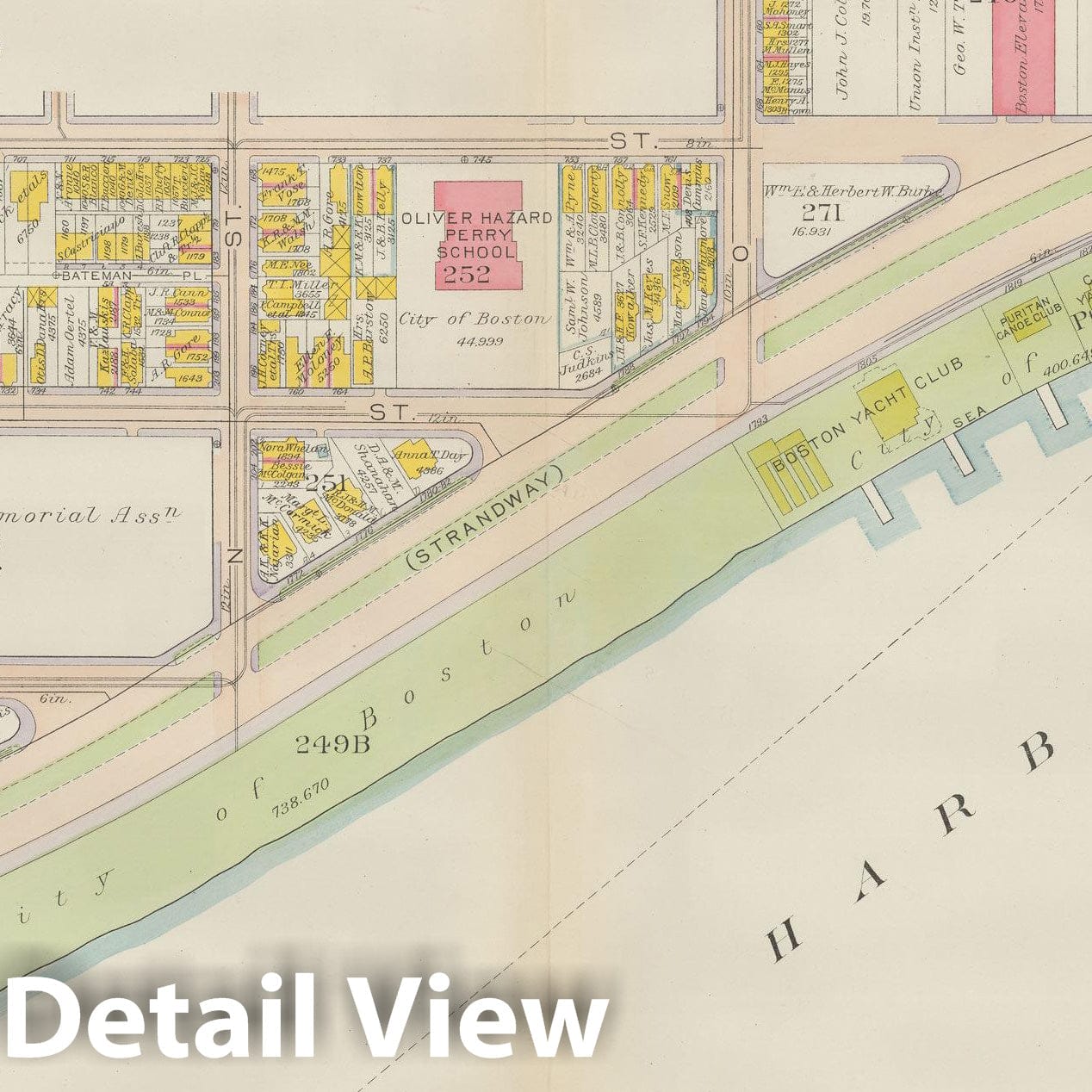 Historic Map : Atlas City of Boston: South Boston 1919 Plate 027 , Vintage Wall Art