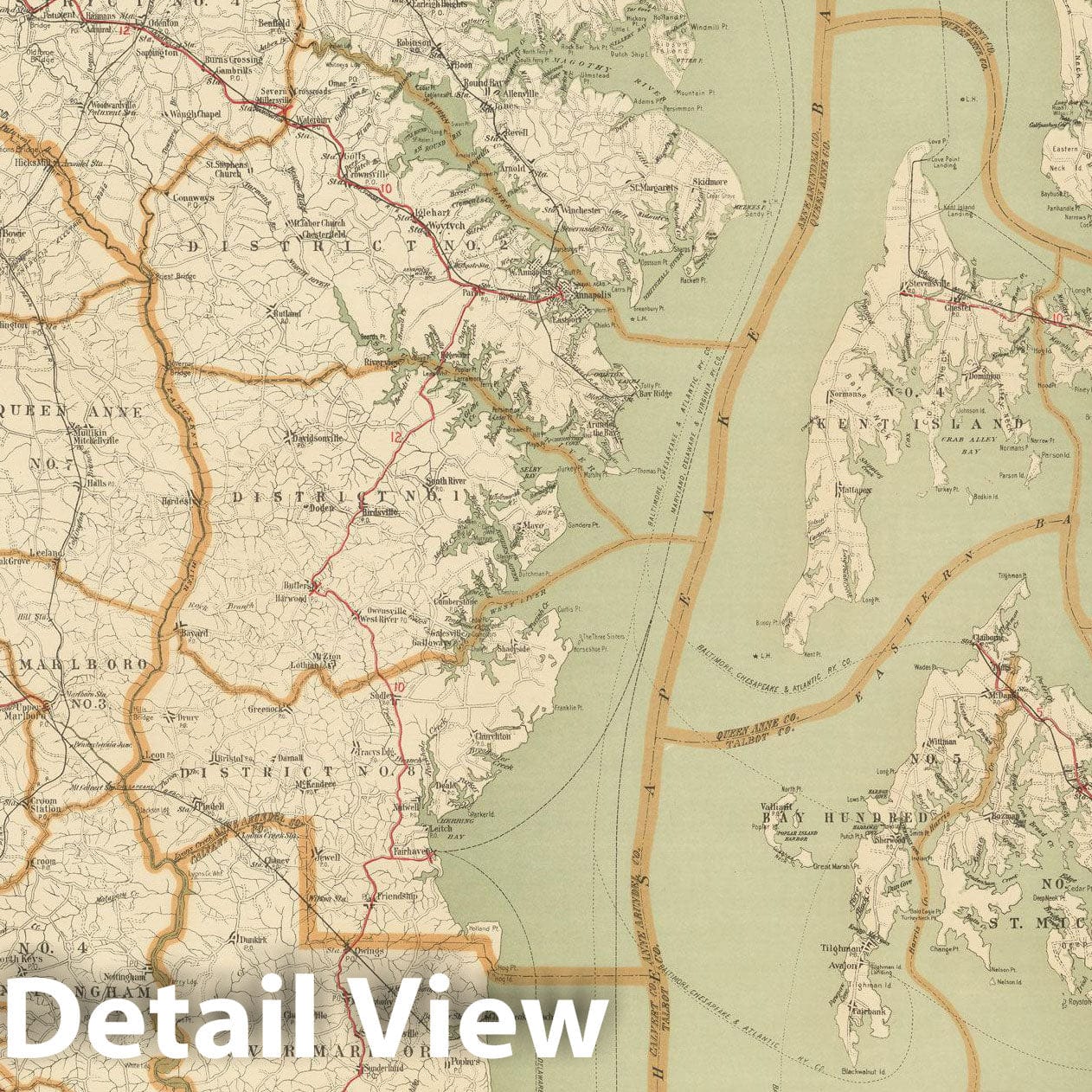 Historic Map : Washington D.C. (Dist. of Columbia), Automobile Map of Washington District 1910 , Vintage Wall Art