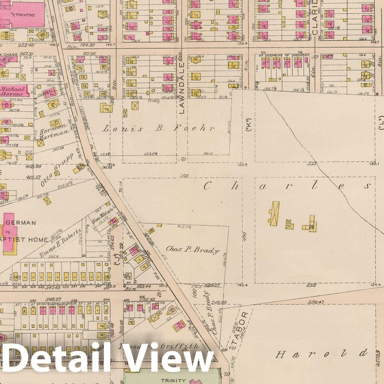 Historic Map : Atlas City of Philadelphia 35th Ward, Philadelphia 1927 Plate 008 , Vintage Wall Art